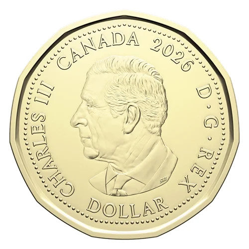 2026 Canada FIFA World Cup Coloured Loonie Dollar Mint UNC $1 Colored Coin1
