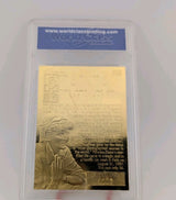 1997 Princess Diana 23 Karat Gold Limited Edition "The Queen Of Hearts" WCG 101