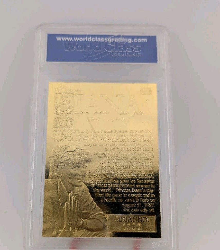 1997 Princess Diana 23 Karat Gold Limited Edition "The Queen Of Hearts" WCG 101