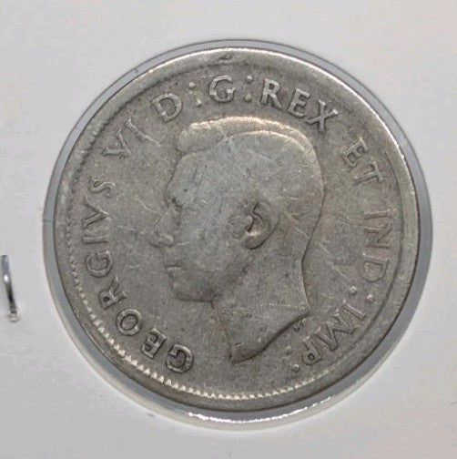 1939 Canada 25 Cents George VI Silver Quarter Coin 25 Cent1