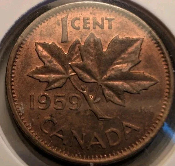 Lot Of 8 Circulated Canada 1 Cent Pre 1960 (G-VG Grade) - NumisFind