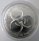 2019 Zombucks "SLAYED DOL" Currency of the Apocalypse 1 oz/999 Fine Silver Round1