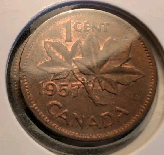 Lot Of 8 Circulated Canada 1 Cent Pre 1960 (G-VG Grade) - NumisFind