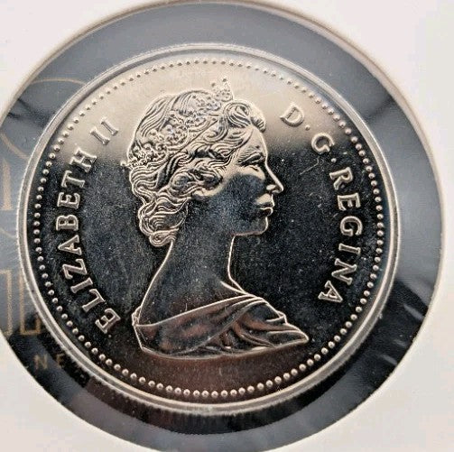 Canada 1987 Prooflike Nickel Dollar Voyageur One $1 Dollar Coin1