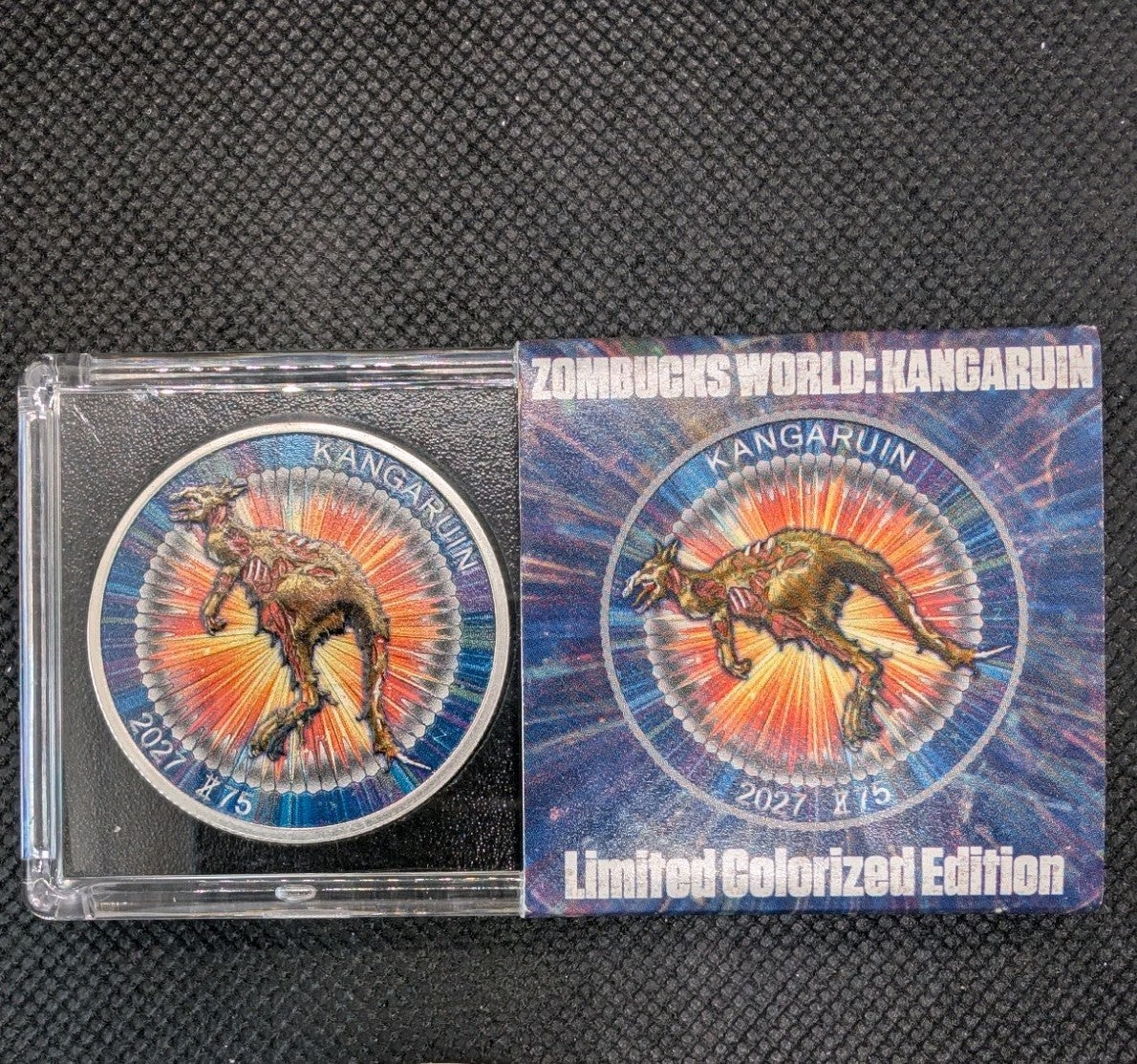 Kangaruin Zombucks World Colorized 1 Troy Ounce .999 Fine Silver - 1200 Mintage0