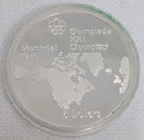 1973 Montreal Olympics .925 Proof SILVER $5 Coin Map - NumisFind