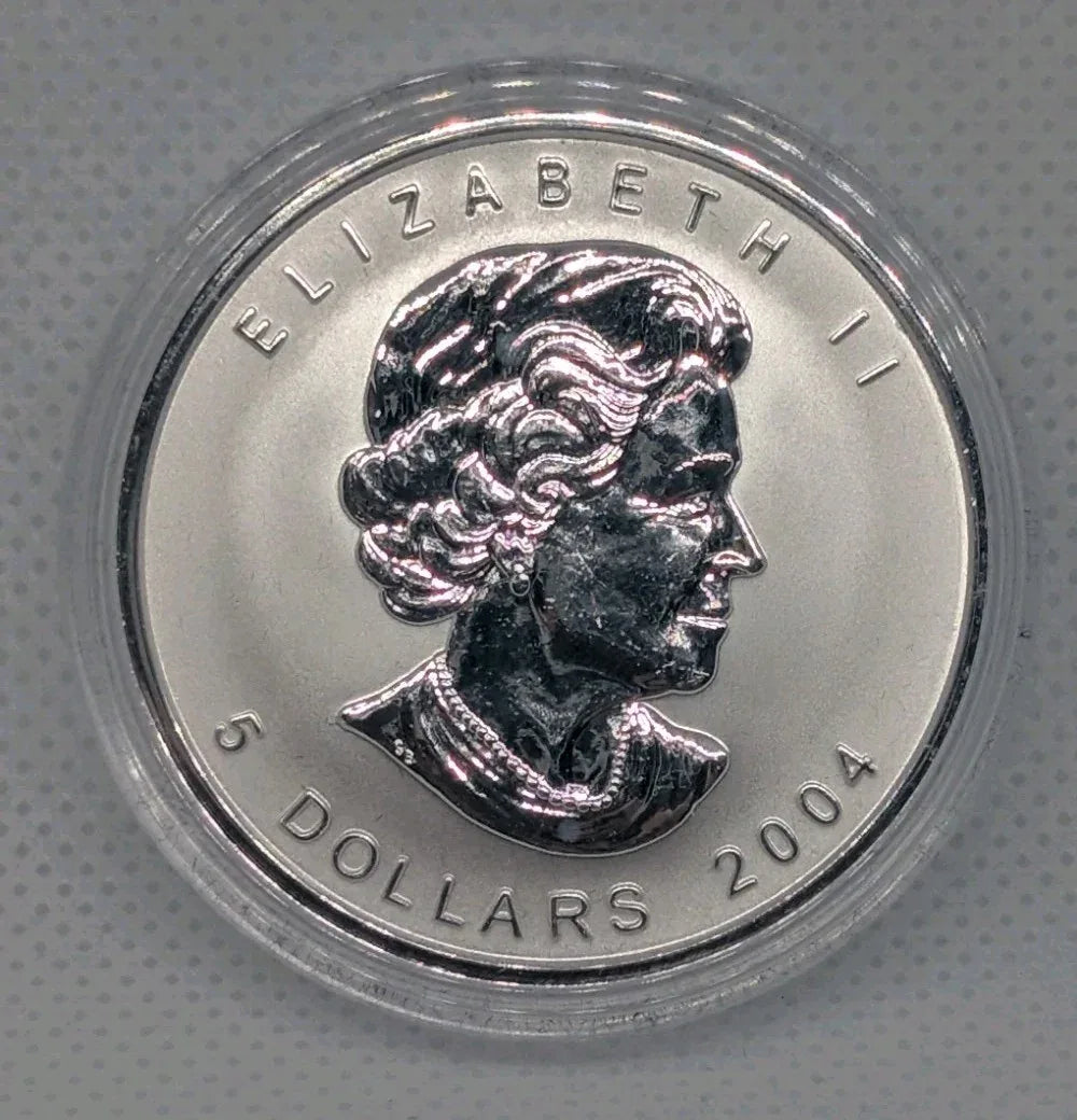 2004 Canada $5 1oz D-day WWII Privy Mark Silver Maple Leaf Bullion coin - NumisFind