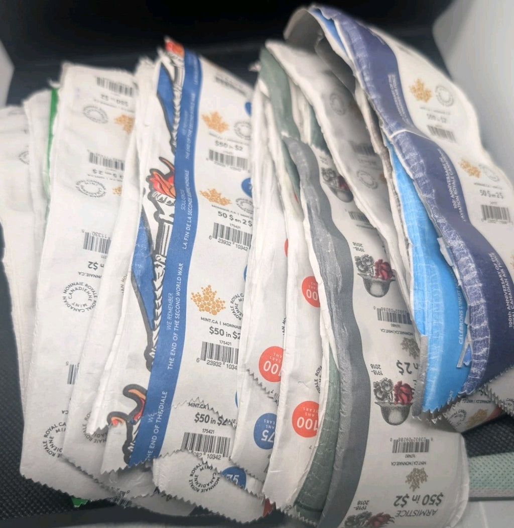 28x RCM Empty Coin Rolls – Special Edition – Toonie $2 & Loonie $1 – Great Condi0