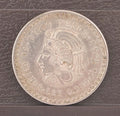1948 Silver Coin Mexico Cuauhtémoc Cinco Pesos 30 Gramos Ley 0.9000