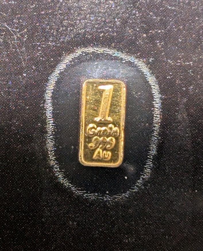 One grain pure gold bar Bullion Breakers - NumisFind