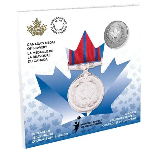 2022 Canada $5 .9999 Silver 50th Anniversary of the Medal of Bravery Coin - NumisFind