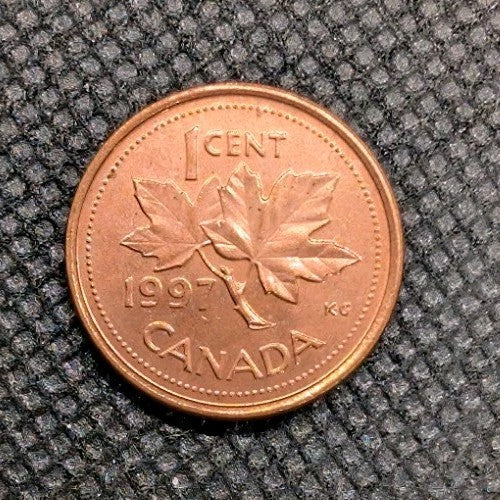 AU/Unc 1997 Canada Penny Small 1 Cent Beautiful0