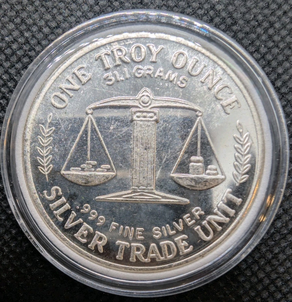 One Troy Ounce US Silver Trade Unit  .999 fine silver0