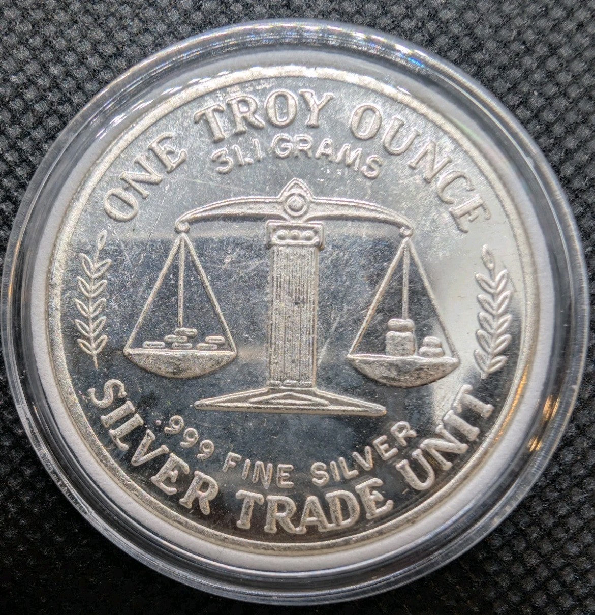 One Troy Ounce US Silver Trade Unit  .999 fine silver0