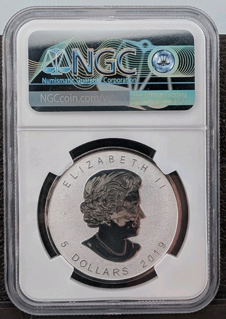 Fine Silver Coin 2019 Canada $5 Maple Leaf First Releases Phonograph Privy SP691