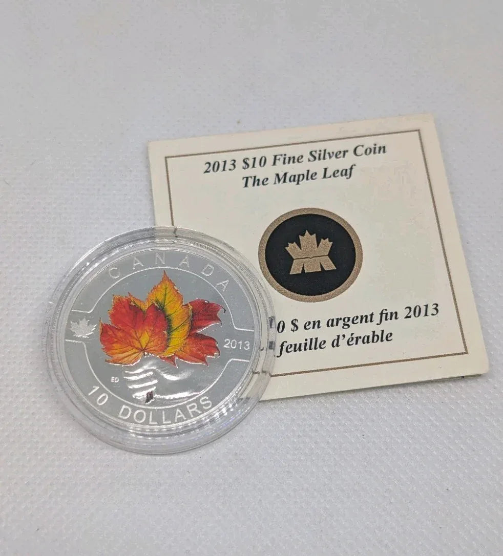 2013 $10 Fine Silver Coin "O' CANADA" The Maple Leaf Coin and COA only Mint Cond - NumisFind