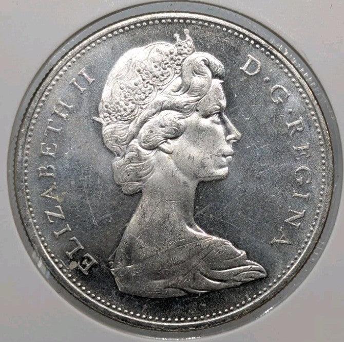 1965 80% Silver Canadian Canada Silver Dollar UNC - NumisFind