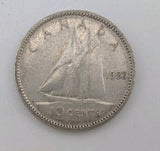 1952 Canada 10c Silver coin Dime - 2g of pure silver0