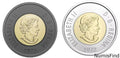 Canada 2022 $2 Black Ring and Regular Ring Toonie Set BU - NumisFind