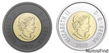 Canada 2022 $2 Black Ring and Regular Ring Toonie Set BU - NumisFind