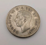 Canada 1940 25 Cents 25c Canadian Caribou Quarter Coin - 80% Silver - ASW .150oz1