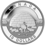 2014 Canada $10 O Canada: The Igloo - Pure Silver Coin0