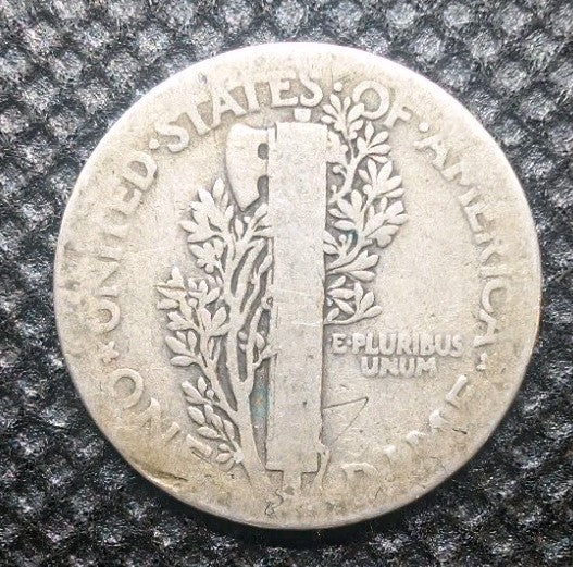 1917 10C Mercury Dime 90% Silver Circ1