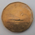 Canada 1987 Loonie ($1) from an Original Mint Roll - Classic loon reverse0