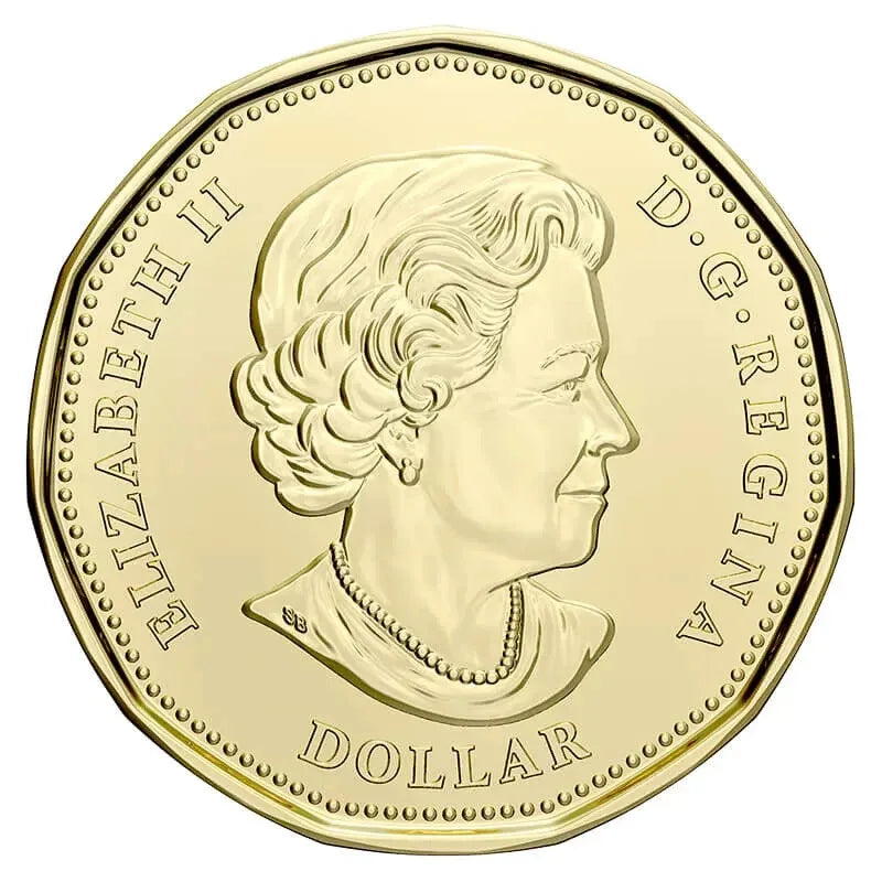 BU Canada 18962021 Klondike Gold Rush Uncoloured $1 dollar loonie coin - NumisFind