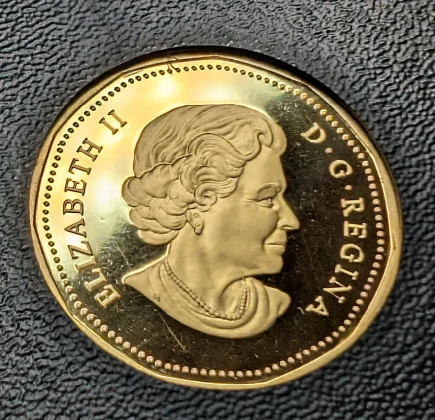 2005 Canada 8 Coin Silver PROOF Set w/ Gold Plated Silver Dollar - NO BOX - NumisFind