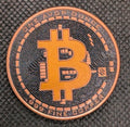Bitcoin Black Colored 1 Ounce Copper Coin round rare0