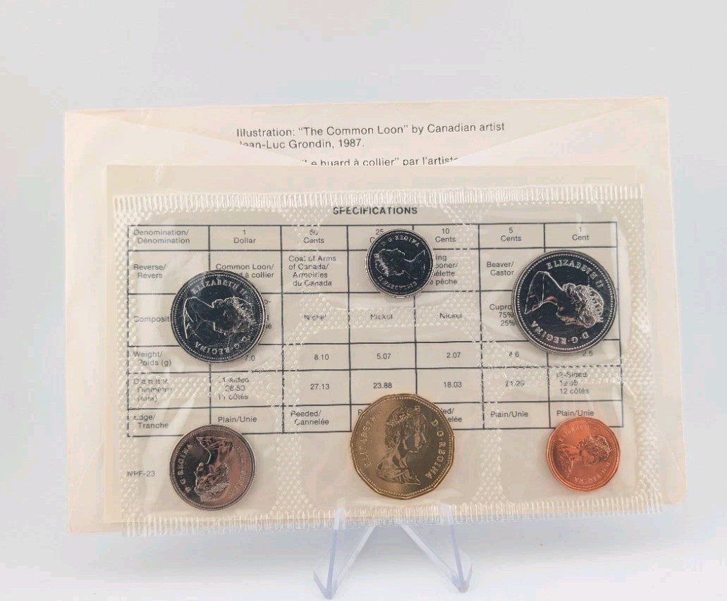 1989 Canada Royal Canadian Mint Uncirculated Coin PL Set Proof Like Coins Set1