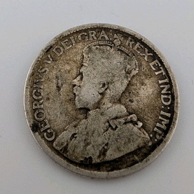 1919 Canada 25 cents .925 silver George V1