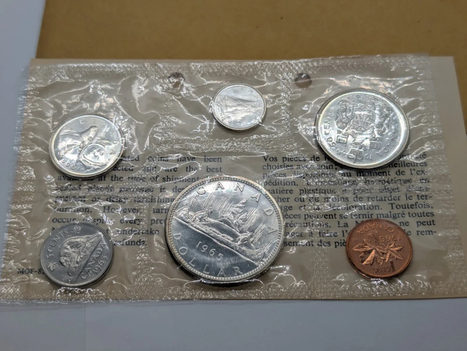 1965 Canada proof like mint set PL With original COA + Enveloppe! MINT! - NumisFind