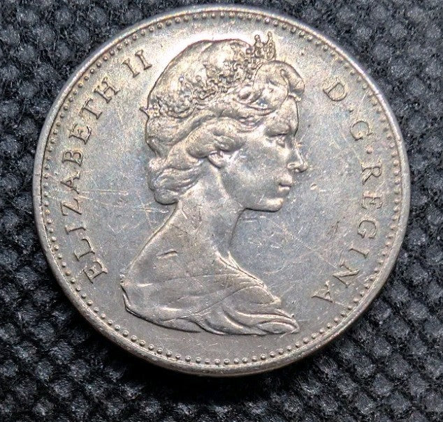 1968 Canada 5 Cent George VI Canadian  Nickel Coin Five Cents1