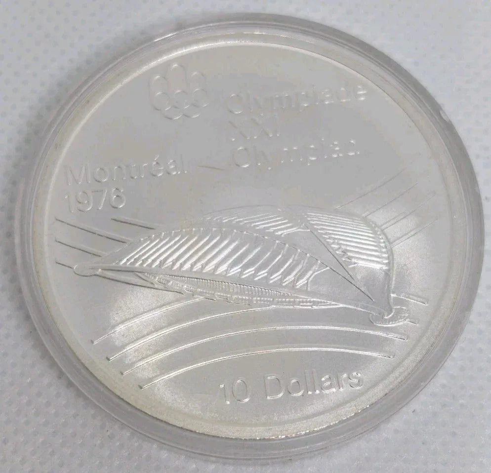 Canada 1976 Montreal Olympics 10 Ten Dollar Silver Coin Velodrome - NumisFind