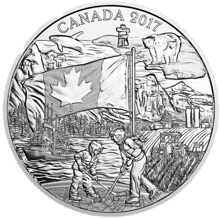 2017 Canada Pure Silver $3 Coin - The Spirit Of Canada 0.999 Fine Silver0