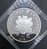 RARE 10,000 mintage Andorra 2013 5 Diners Silver Eagle Aguila Daurada F15 Privy1