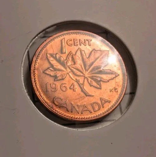 Rare Canada 1964 BU Small Cent Penny. - NumisFind