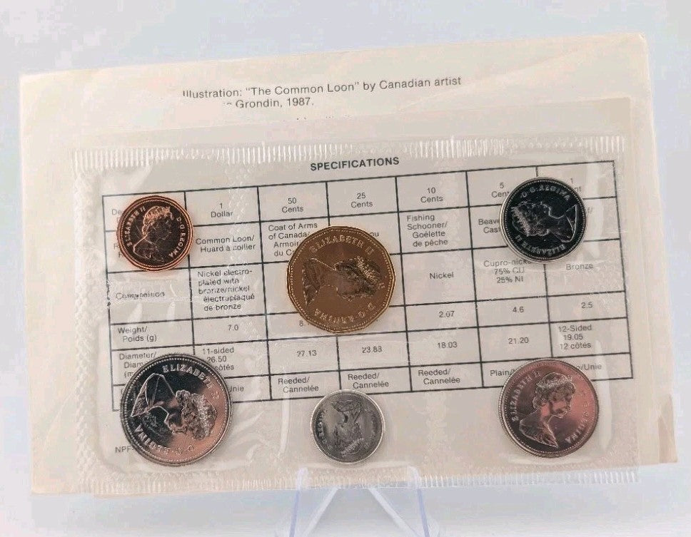 1988 Canada Royal Canadian Mint Uncirculated Coin PL Set Proof Like Coins Set1