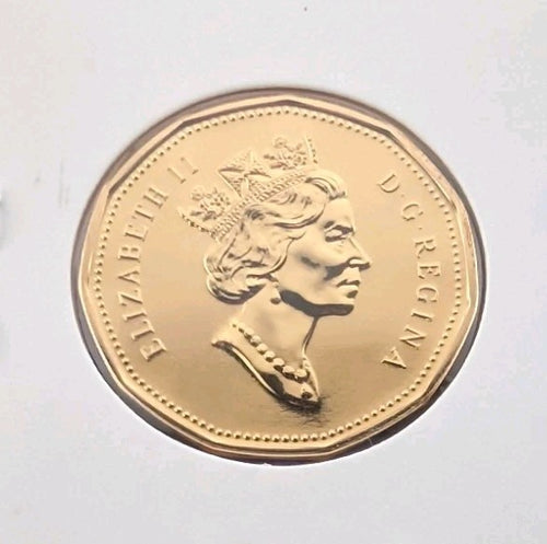 1992 Canada One Dollar Double-Date Loonie Coin. UNC. Semi Key $1 Loon1