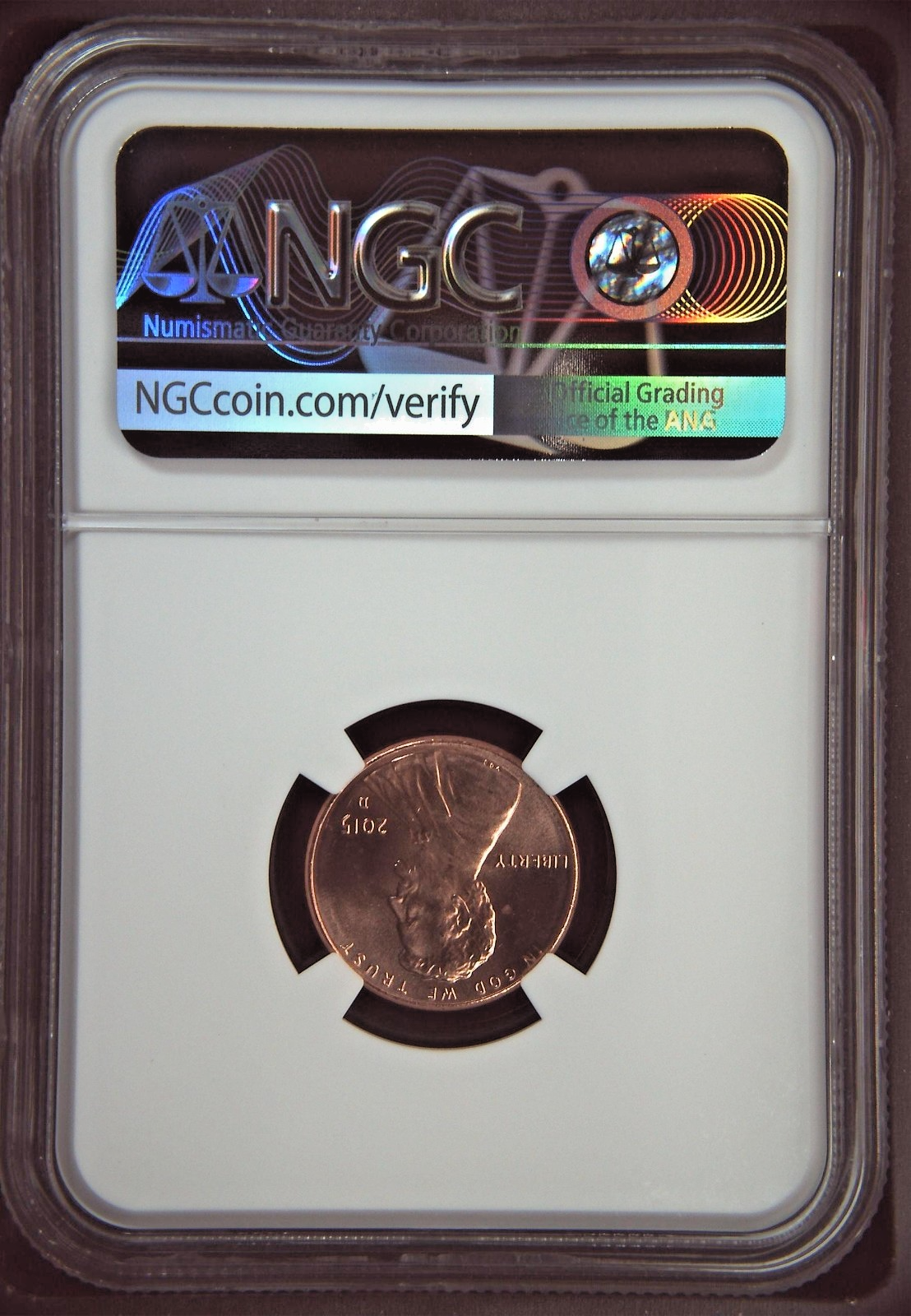2015 D Lincoln SHIELD Cent 1c NGC MS 66 RD Lincoln Portrait Label1