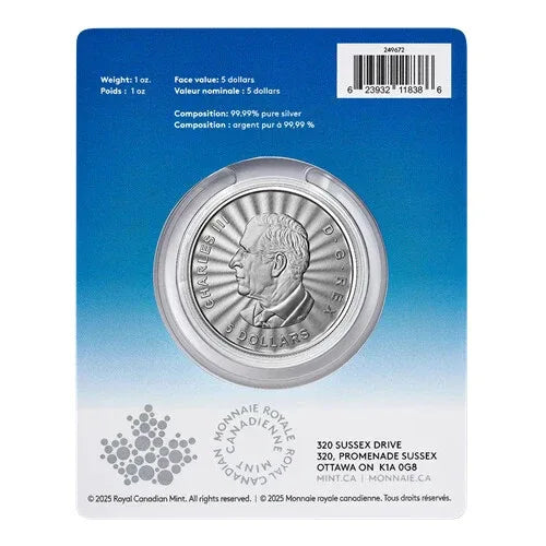 2025 $5 The Majestic Polar Bear: 1 oz. 99.99% Pure Silver Coin - NumisFind