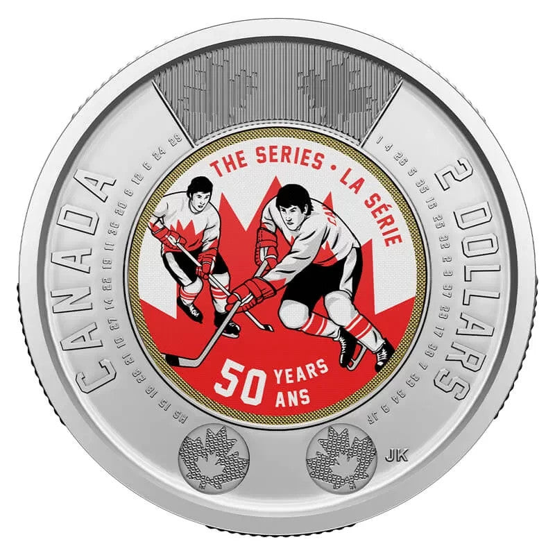 2022 Summit Hockey Series 50th Toonie set of 2 Special Wrap Roll Canada 2x25x2$3