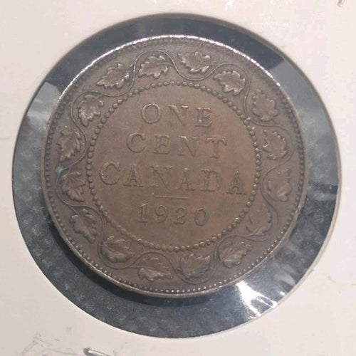 CANADA - 1920 Large Canadian 1 Cent Penny - F-120