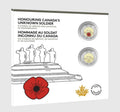 2025 Canada $2 Unknown Soldier Coin Toonie Remembrance Poppy Colorized/Non-Color0