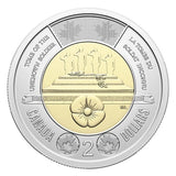 2025 Canada $2 Unknown Soldier Coin Toonie Remembrance Poppy Colorized/Non-Color4