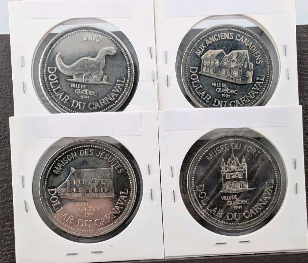 LOT OF (50) TOKENS - CARNAVAL DE QUEBEC 1981-1992 - Lots of varieties11
