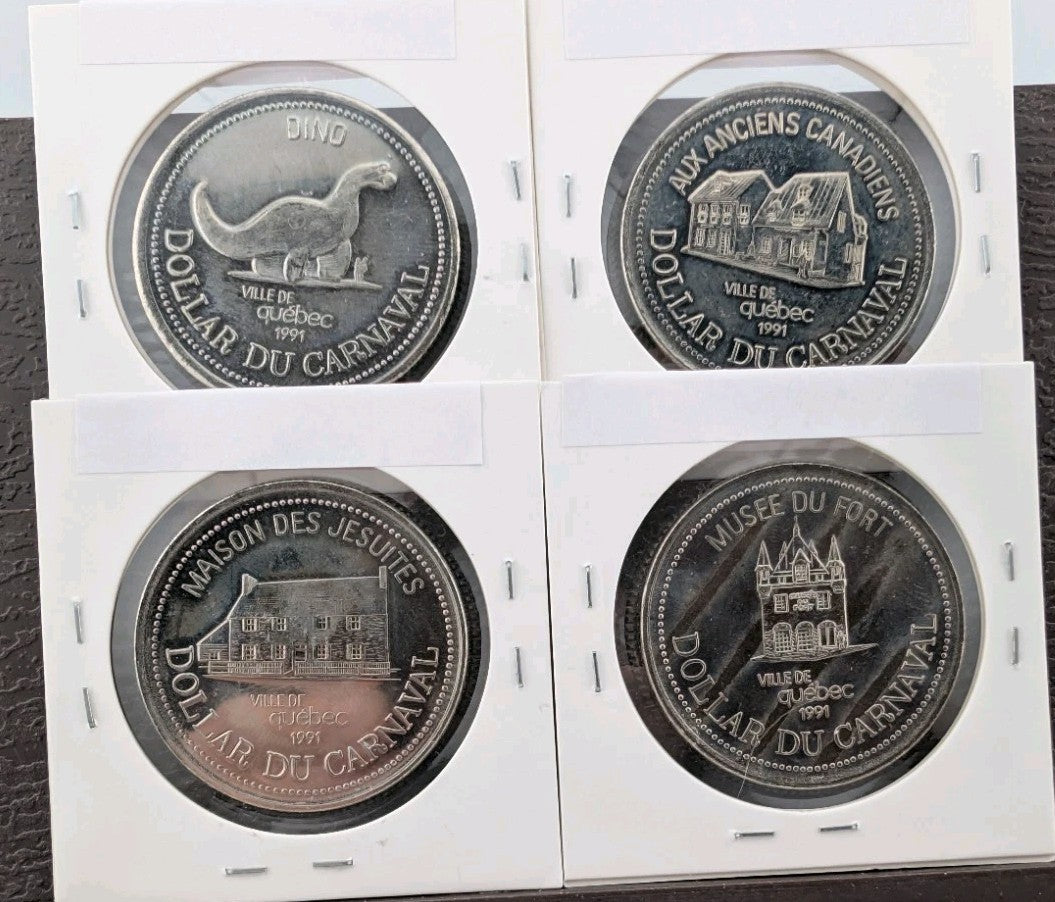 LOT OF (50) TOKENS - CARNAVAL DE QUEBEC 1981-1992 - Lots of varieties11
