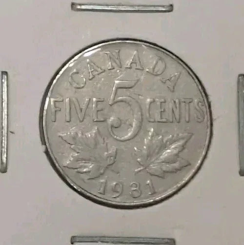 MINT ERROR DIE CRACK Lot Of 2 Five Cents Canada 1930 And 1931 - NumisFind